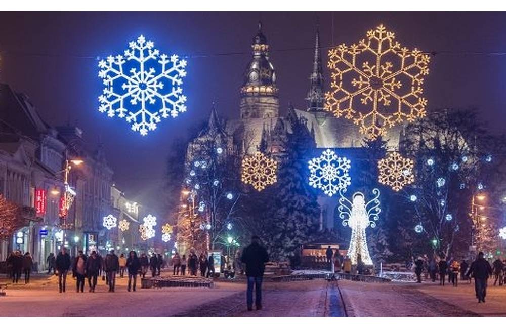 Foto: Centrum Košíc sa aj tento rok premení na rozprávkovú vianočnú krajinu