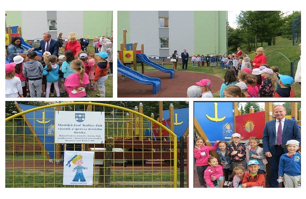 Foto: MČ Košice-Juh otvorila zrekonštruované detské ihrisko Námorníček na Turgenevovej 12