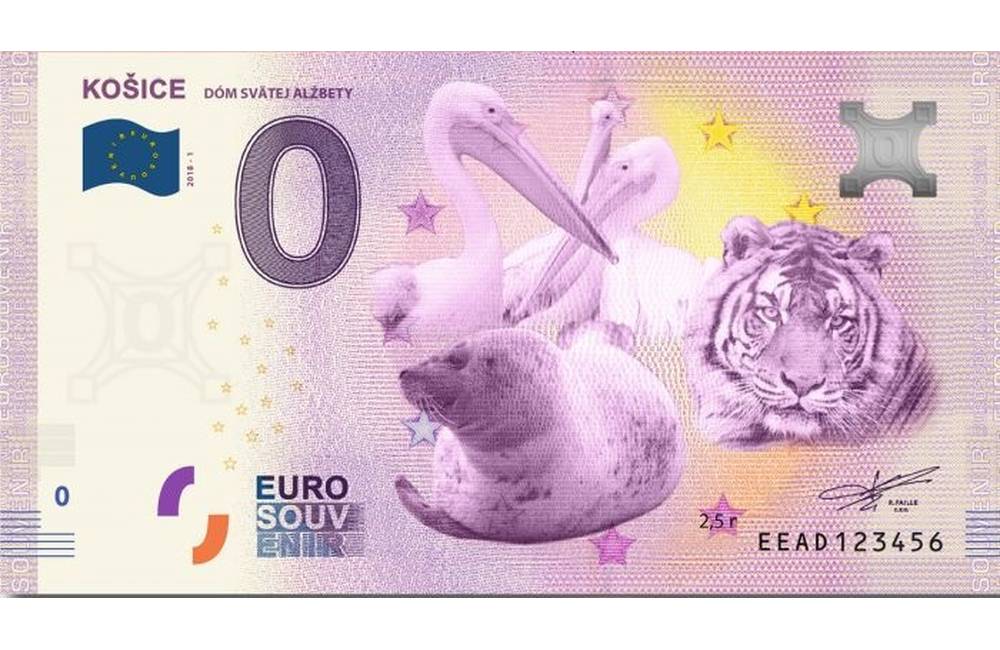 Foto: Zoologická záhrada Košice bude predávať bankovku v hodnote 0 eur, zakúpiť si ju môžete v Zooshope