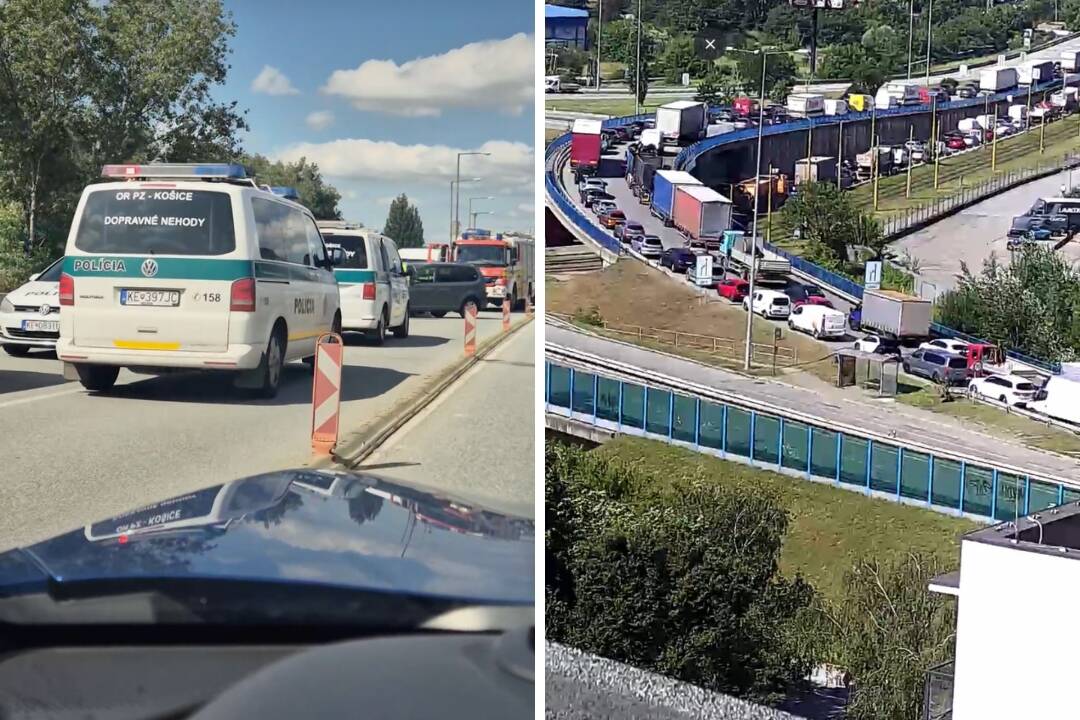 Foto: Obrovský dopravný kolaps v Košiciach! Celé mesto je upchaté, poriadne sa zdržíte