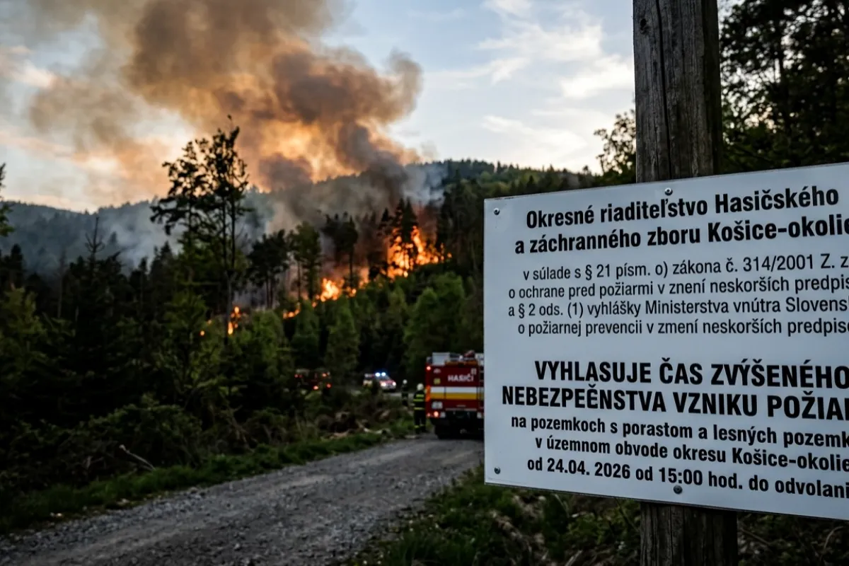 V Košiciach a okolí hrozí vznik požiarov. Platí zákaz fajčenia či vypaľovanie suchej trávy, inak hrozia pokuty