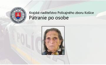 Polícia žiada verejnosť o pomoc pri pátraní po nezvestnej Márií Priehradníkovej z Košíc