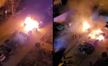 VIDEO: Na košických sídliskách horeli kontajnery a autá, škoda je v desaťtisícoch eur