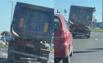 VIDEO: Život ohrozujúca jazda. Nebezpečne naklonený nákladiak vyvolal na Michalovských cestách drámu 