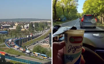 Dopravný kolaps v Košiciach pokračuje, kolóny sa tiahnu až po Zelený dvor. Niektorí vodiči sa na to pripravili