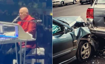 Michal David mal dopravnú nehodu, do jeho auta narazil vodič na križovatke