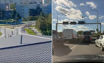 Cyklistický pelotón spôsobil kolaps dopravy v Košiciach, kolóny na každom rohu a zdržanie desiatky minút