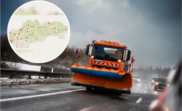 MAPA: Vodiči dostali nový web. Prehľadná mapa vám ukáže zasnežené úseky, poľadovicu aj uzávierky na hlavných ťahoch