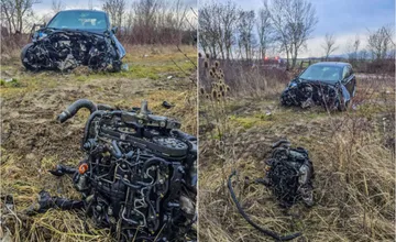 Hľadá sa vodič Golfu, ktorý havaroval v Sečovciach a ušiel s ešpézetkami. Polícia nemá jeho meno, ale biologické stopy