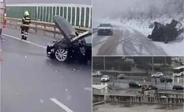 Premávku v Košiciach a okolí komplikuje nepriaznivé počasie, z miest hlásite viaceré dopravné nehody, pozor na kolóny