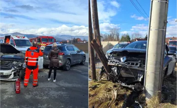 FOTO: Medzi Rožňavou a Brzotínom sa zrazili dve autá, v Markušovciach zas nabúral vodič do stĺpa