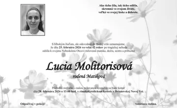 Pri tragickej nehode v Drienovskej Novej Vsi prišla o život Lucia (†42), čo ju spájalo s Romanom Dominikom (†50)?