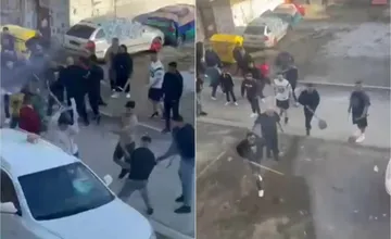 VIDEO: Predvolebné vášne prerástli do hromadnej bitky v Žehre. Vzduchom lietali mačety, kosy aj lopaty