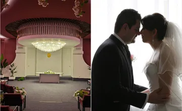 FOTO: Obnovená obradná sieň baví obyvateľov, komentáre Južanov stoja za to. Príde aj Elvis?, pýtajú sa so smiechom