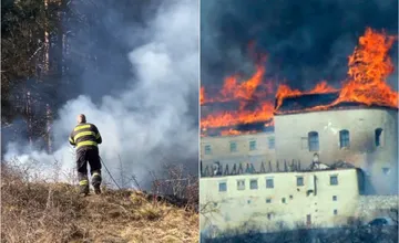 VIDEO: Pod Krásnou Hôrkou zasahovali hasiči, dôvodom bol požiar na hradnom kopci, presne taký zničil hrad v minulosti