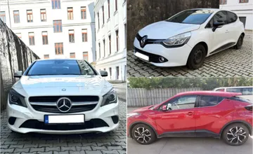 FOTO: Východniari si môžu vydražiť auto už od tisíc eur. V ponuke je biely Mercedes či hybridná Toyota