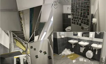 FOTO: Prešovský Tatran dostal za zničený košický štadión po zápase mastnú pokutu, sankcie však neobišli ani domácich