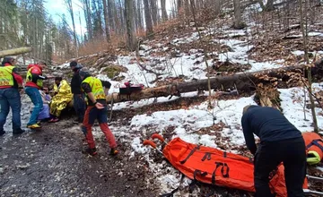 FOTO: Zásah v rokline Suchá Belá. Horskí záchranári prišli po 65-ročnú turistku z Maďarska
