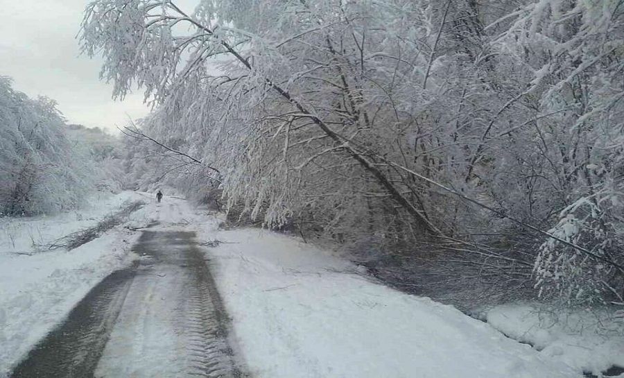Sneženie na východnom Slovensku cez víkend, foto 1