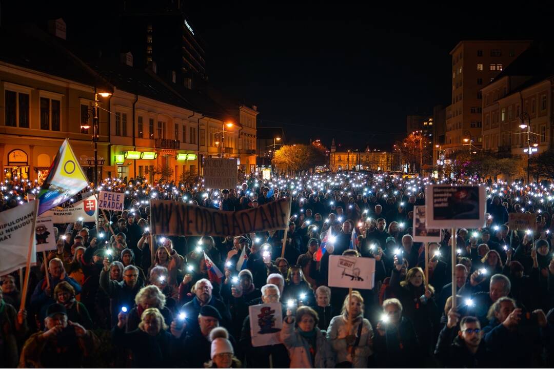 FOTO:  Protest proti novele týkajúcej sa RTVS v Košiciach, foto 3