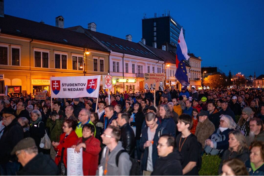 FOTO:  Protest proti novele týkajúcej sa RTVS v Košiciach, foto 6