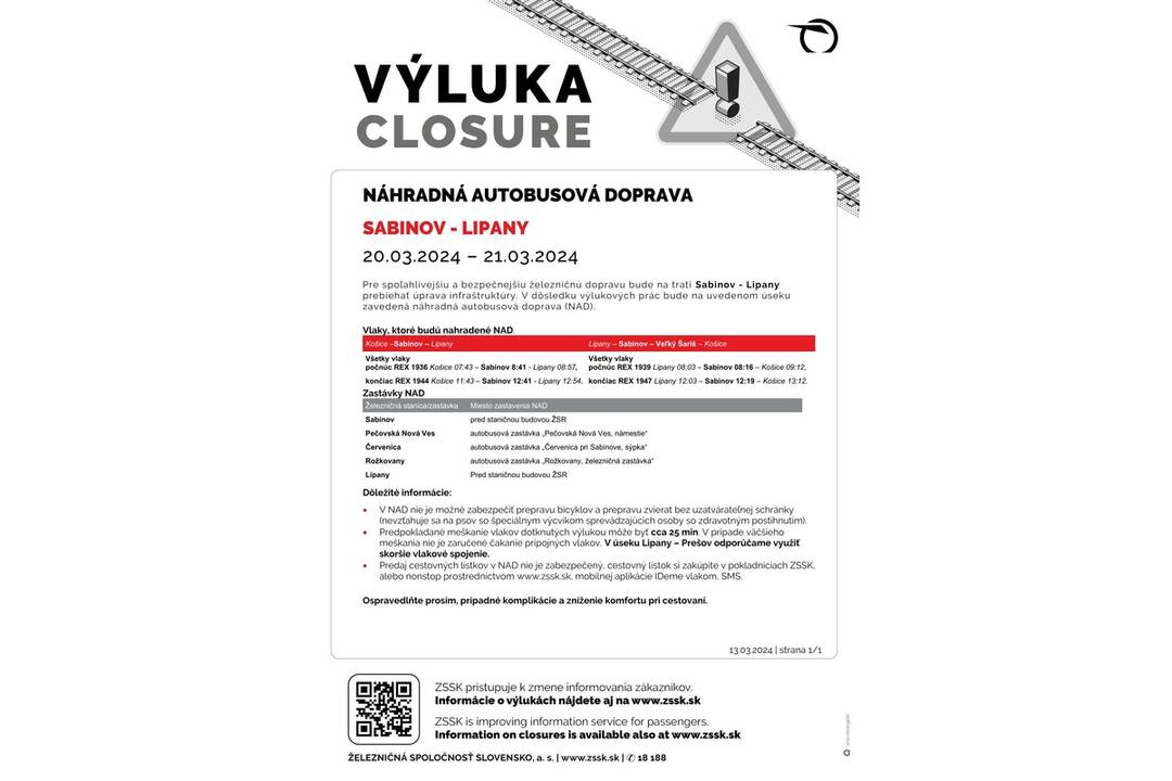 FOTO: Výluky vlakov v Košickom kraji (12. týždeň), foto 8