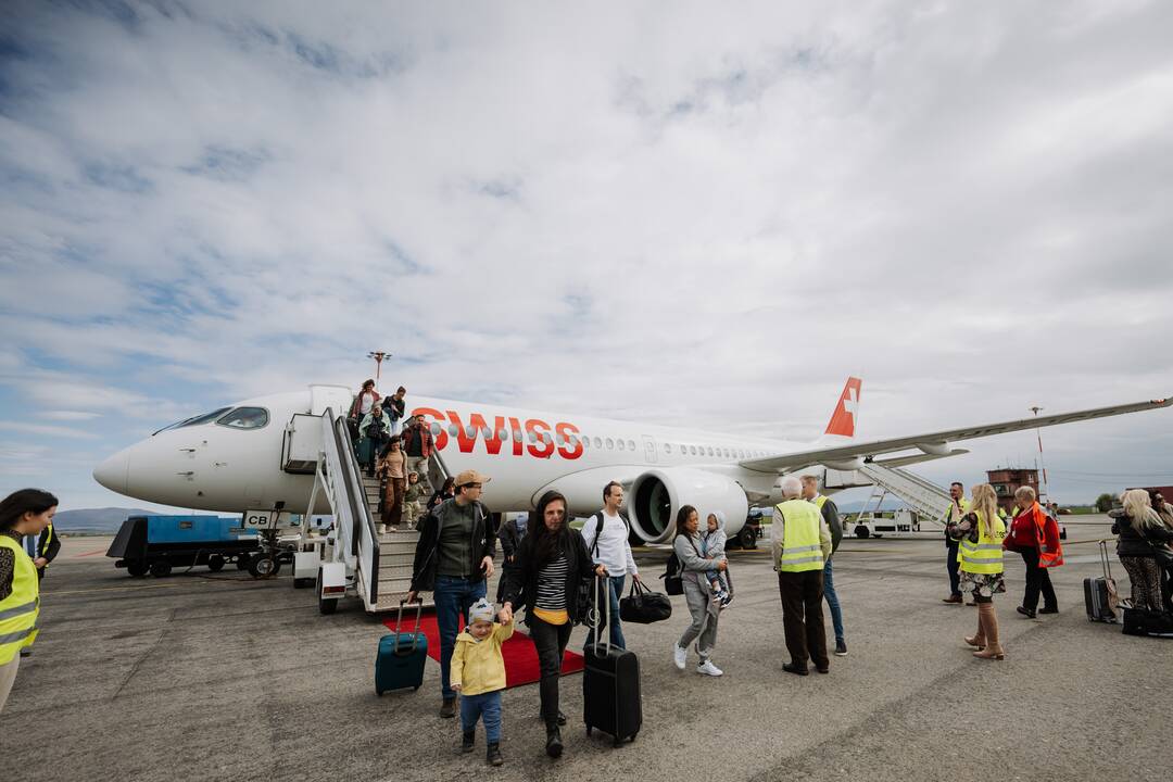 FOTO: Slávnostný prvý let z Zürichu do Košíc, foto 5