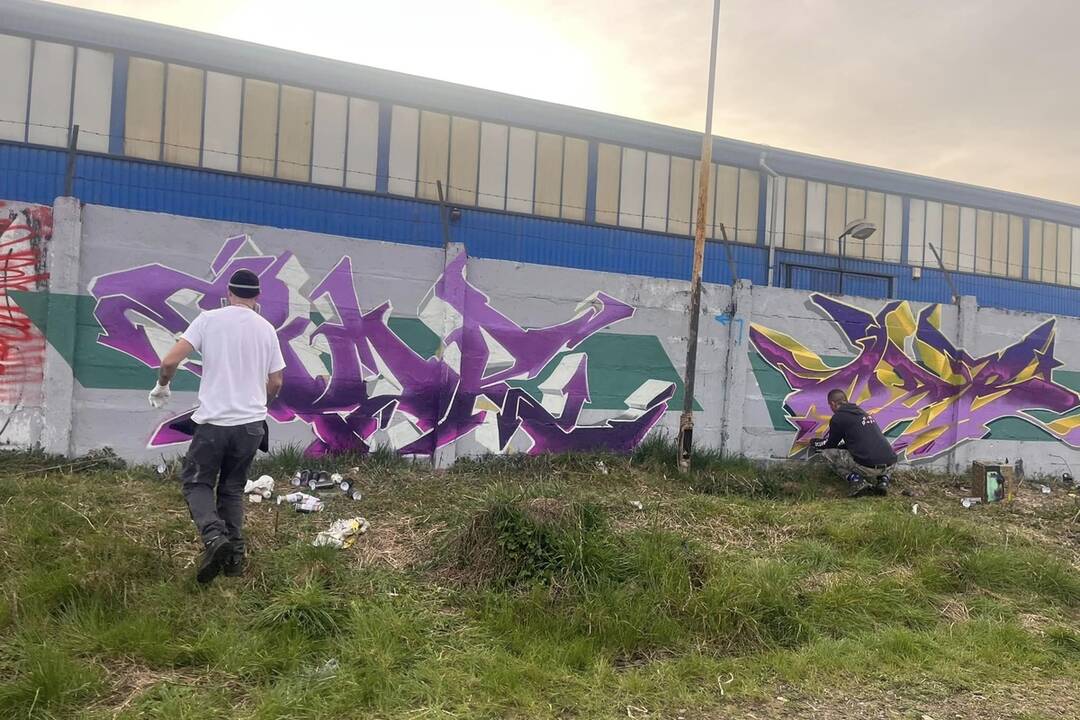 FOTO: Na Juhu vznikla ďalšia graffiti stena, foto 17
