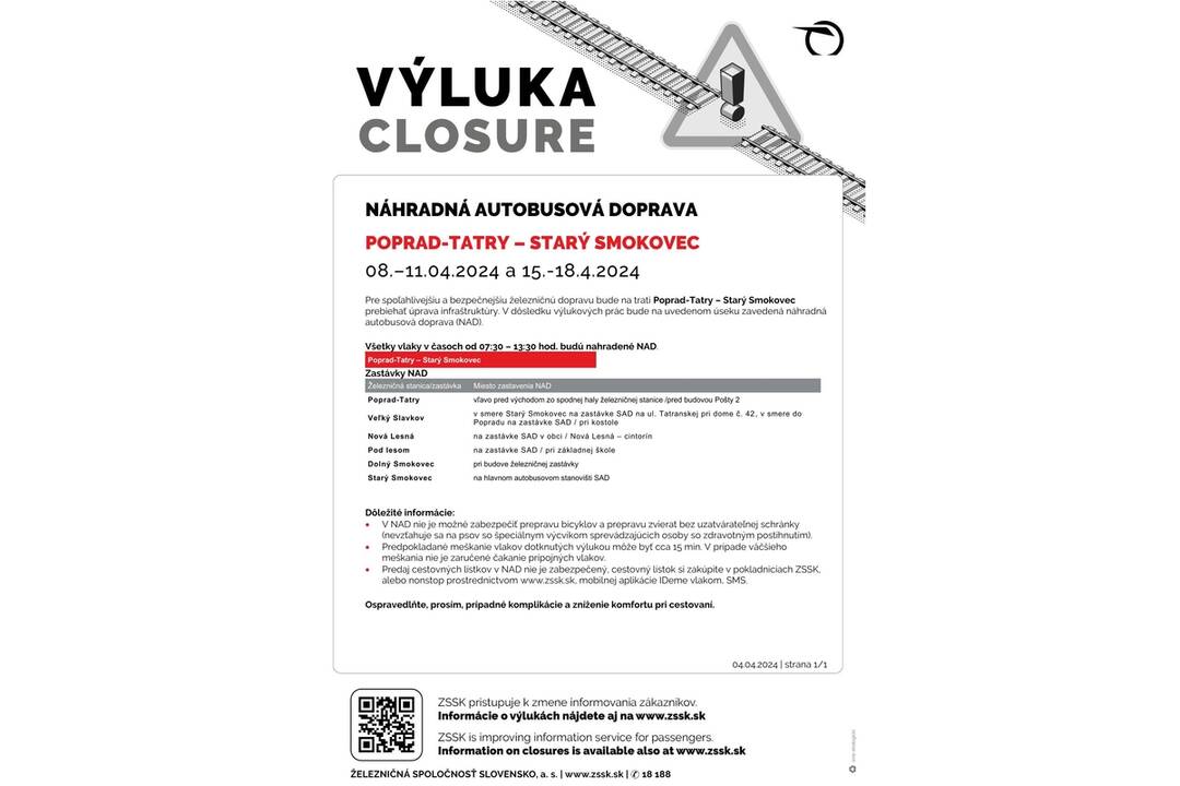 FOTO: Výluky vlakov v Košickom kraji (14. týždeň), foto 6