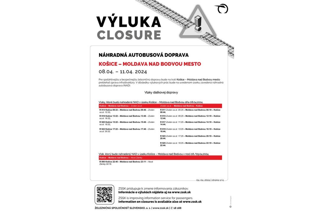 FOTO: Výluky vlakov v Košickom kraji (14. týždeň), foto 9