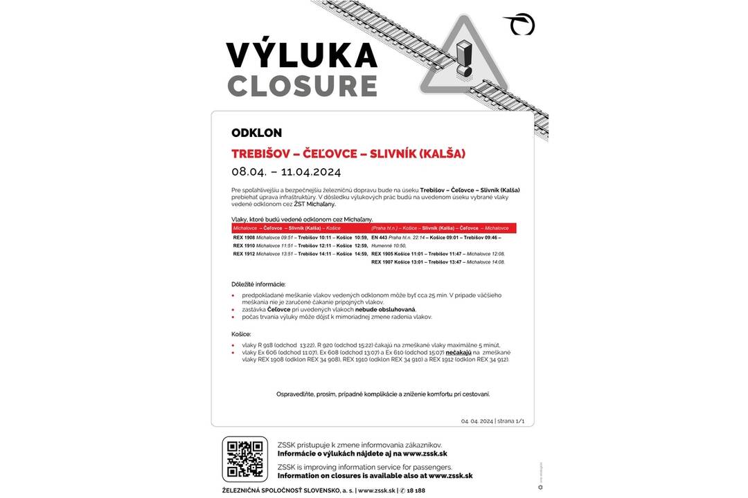 FOTO: Výluky vlakov v Košickom kraji (14. týždeň), foto 13