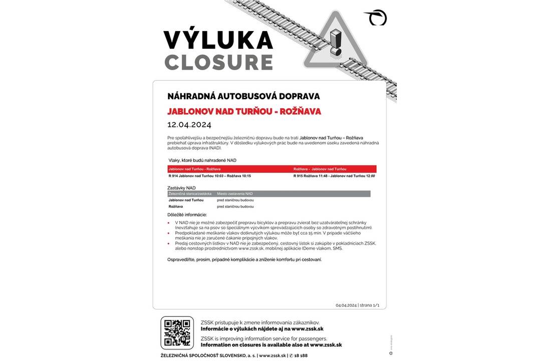 FOTO: Výluky vlakov v Košickom kraji (14. týždeň), foto 14