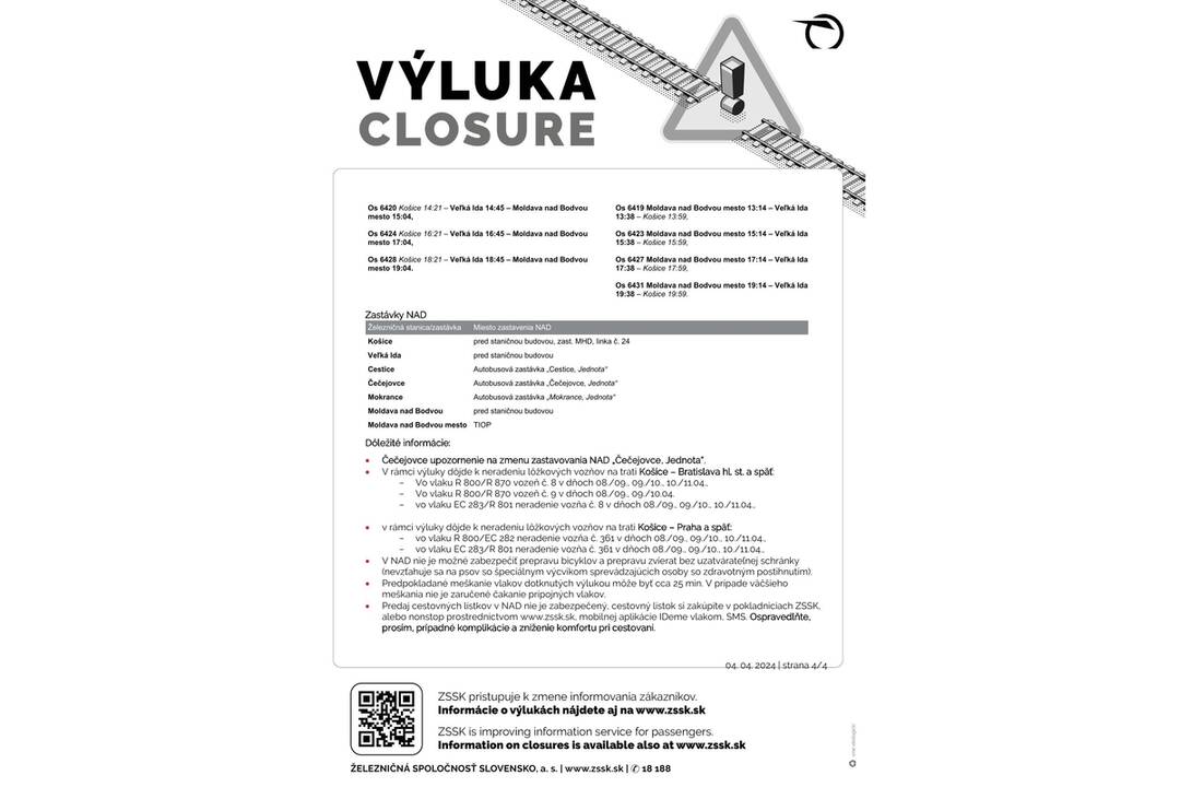 FOTO: Výluky vlakov v Košickom kraji (14. týždeň), foto 12