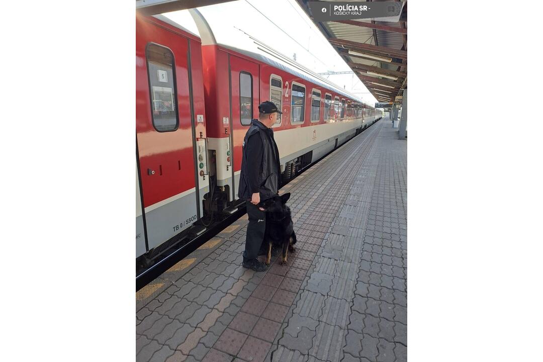FOTO: Košickí policajti zamierili s kontrolami na železnice, foto 4