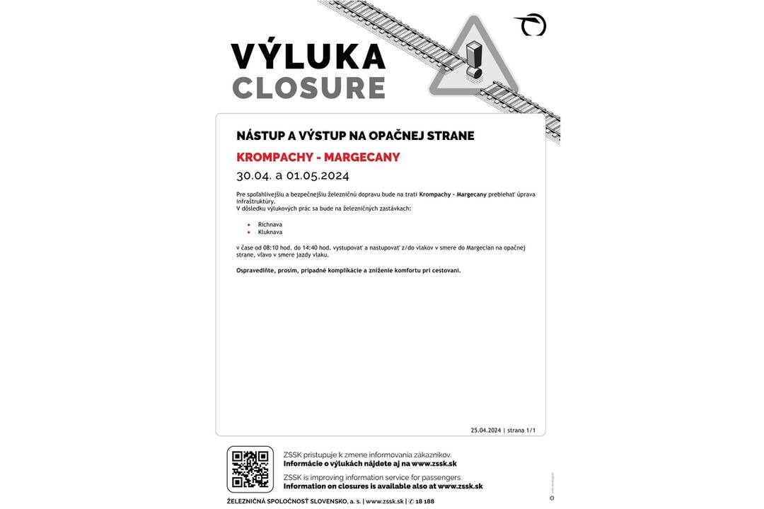 FOTO: Výluky vlakov na východe Slovenska (18. týždeň), foto 4