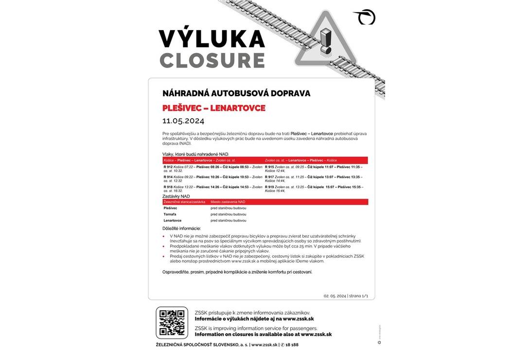 FOTO: Výluky vlakov v Košickom kraji (19. týždeň), foto 4