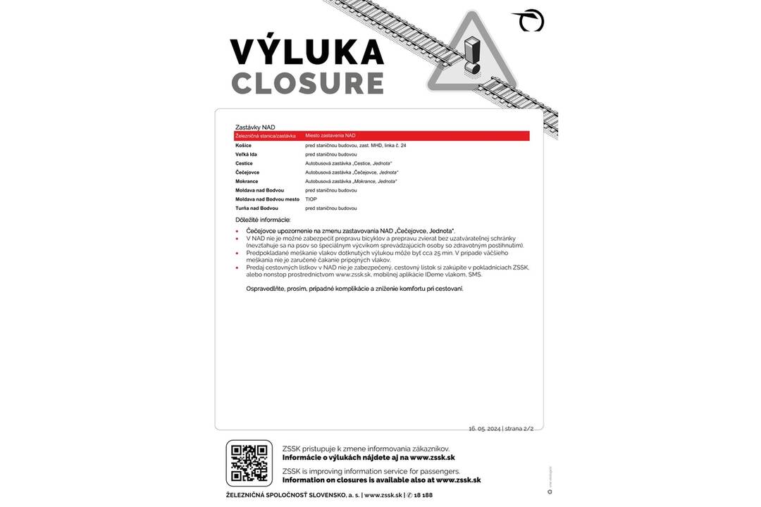 FOTO: Výluky vlakov na východe Slovenska (21. týždeň), foto 5