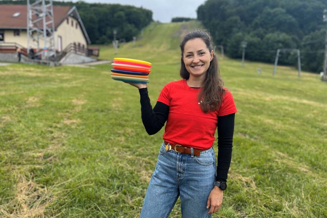 FOTO: Na Jahodnej otvorili novú atrakciu. Je ňou discgolfové ihrisko, foto 13