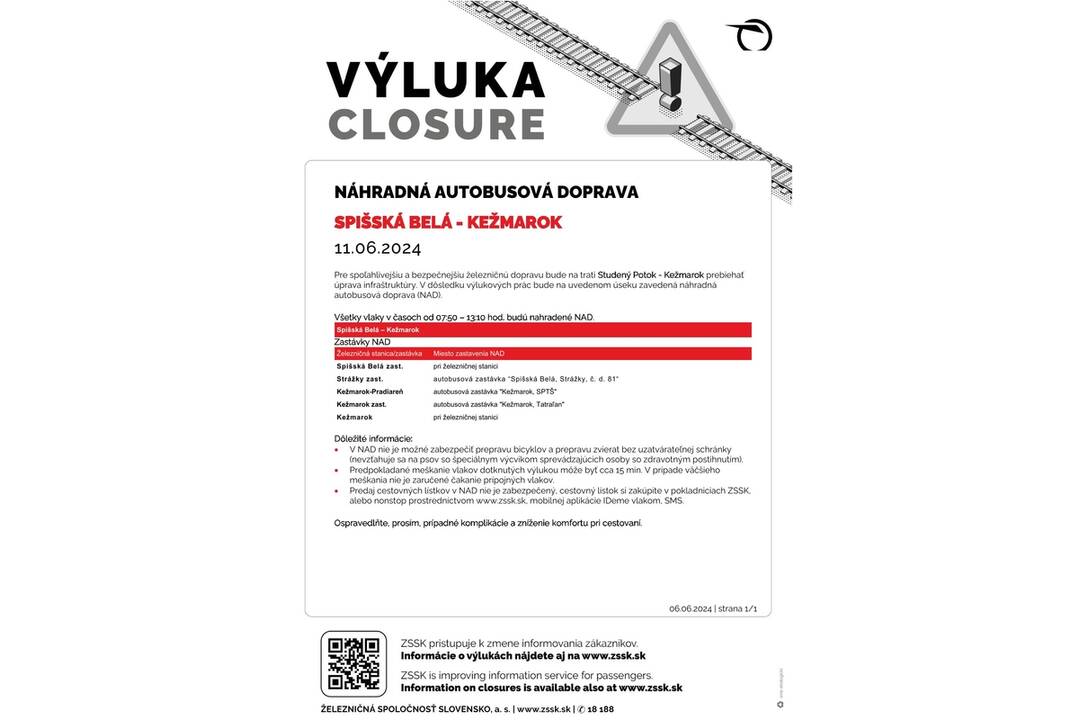 FOTO: Výluky vlakov v Košickom kraji (24. týždeň), foto 3