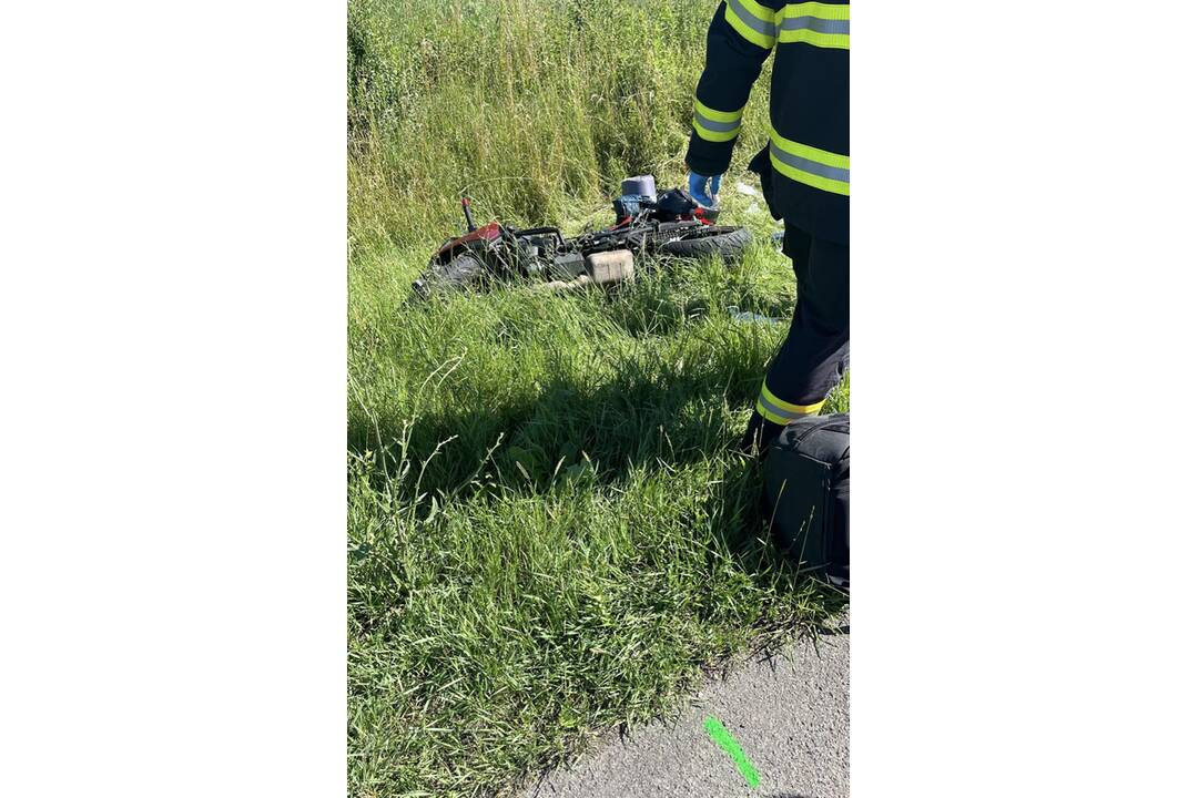 FOTO: Nehoda motorkára v Hrhove, foto 5