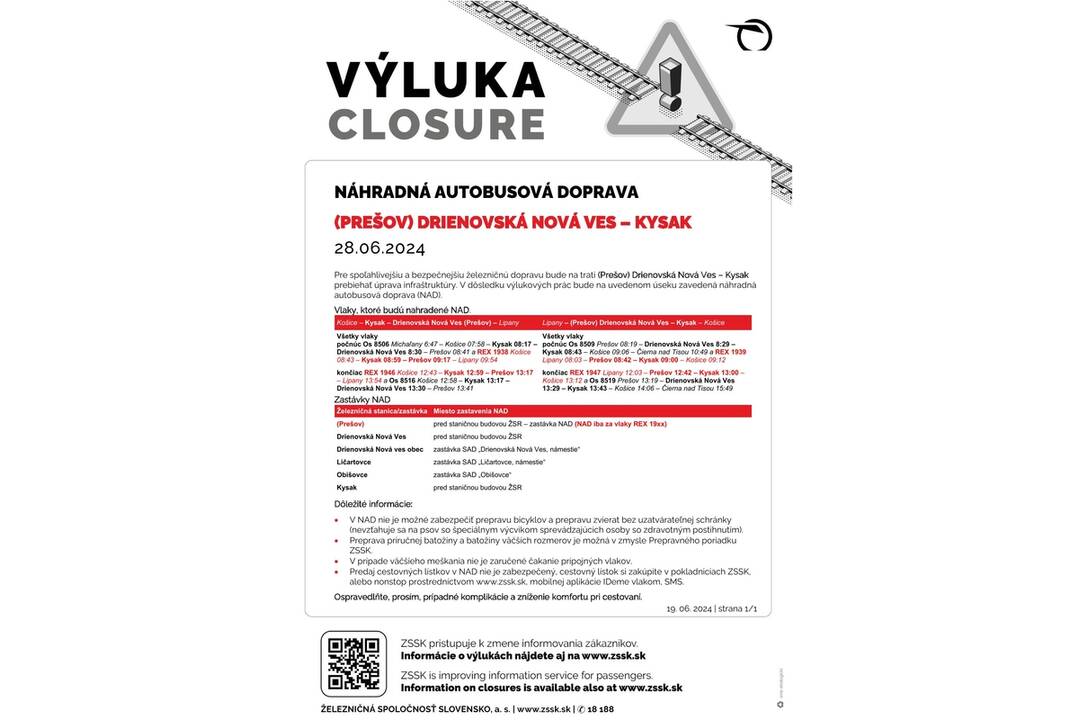 FOTO: Výluky vlakov v Košickom kraji (26. týždeň), foto 4