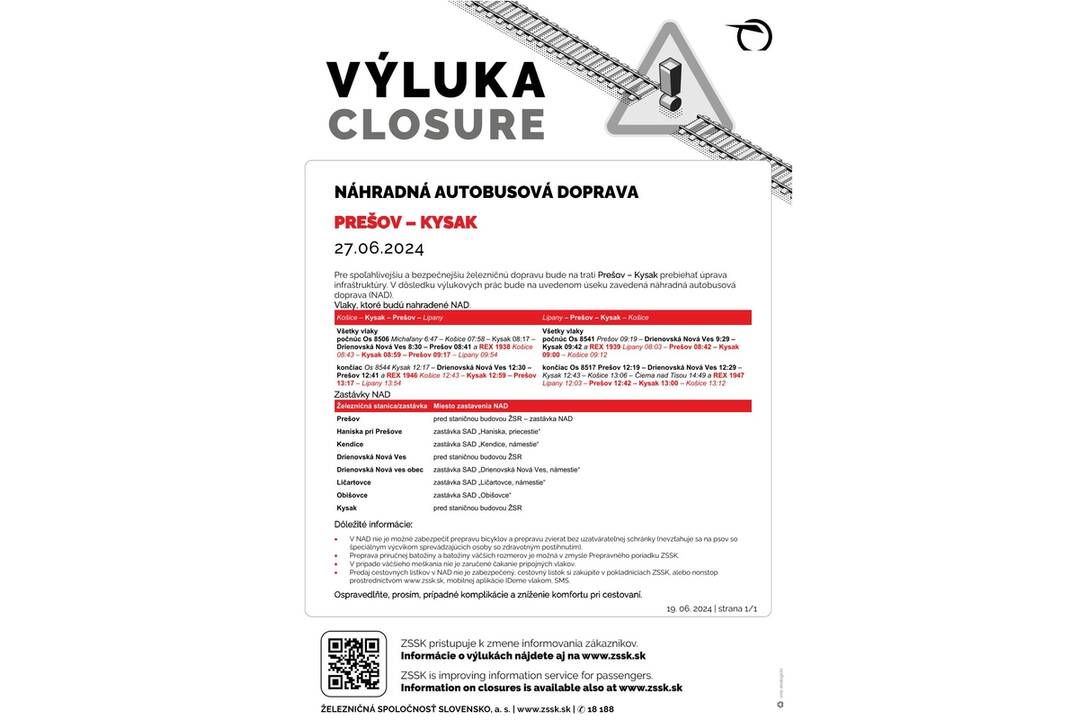 FOTO: Výluky vlakov v Košickom kraji (26. týždeň), foto 3