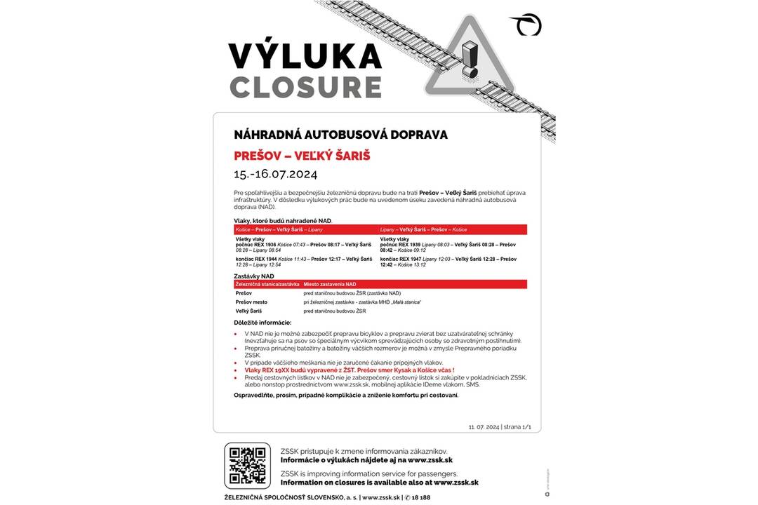 FOTO: Výluky vlakov v Košickom kraji (29. týždeň), foto 3