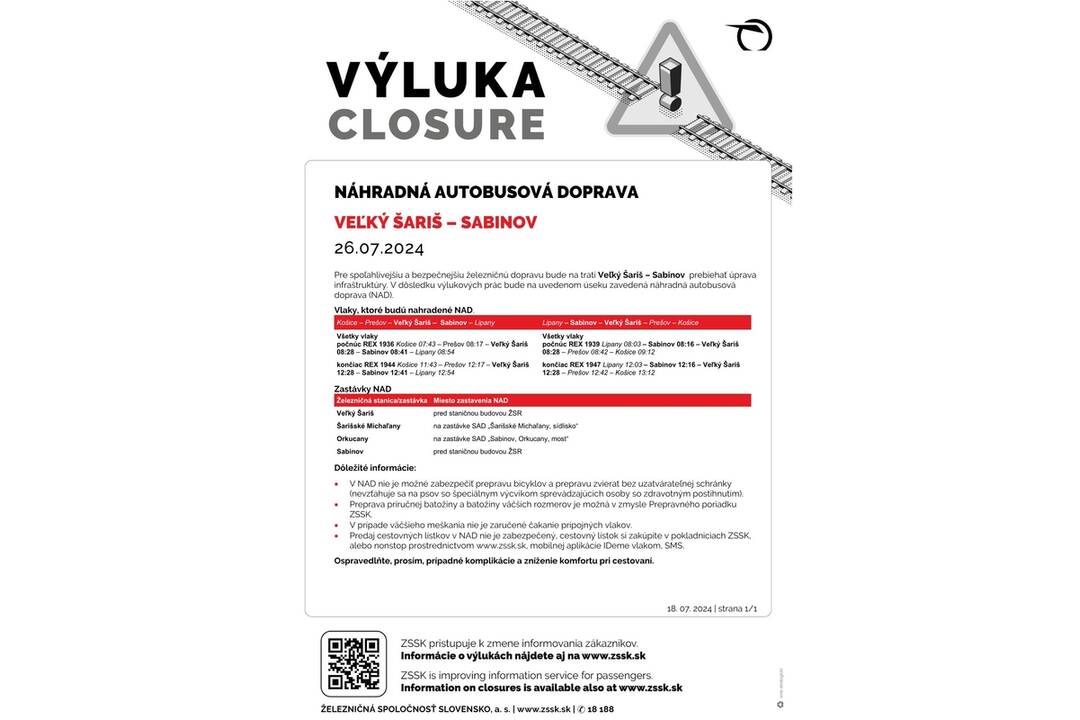 FOTO: Výluky vlakov v Košickom kraji (30. týždeň), foto 5