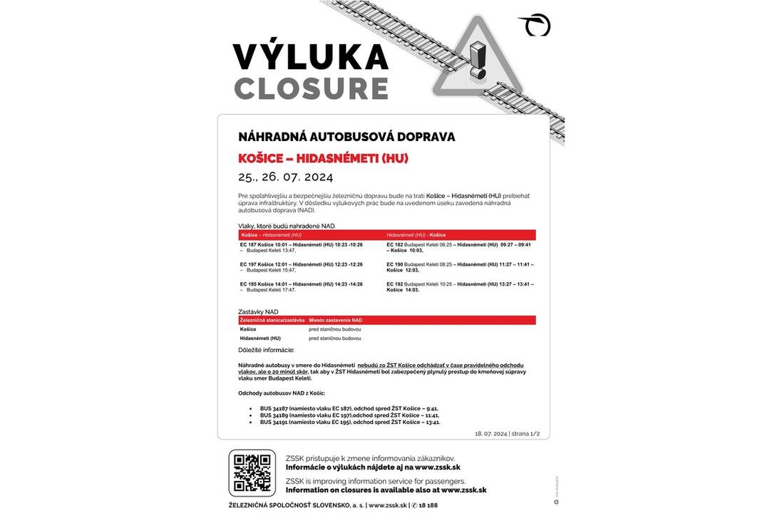 FOTO: Výluky vlakov v Košickom kraji (30. týždeň), foto 4