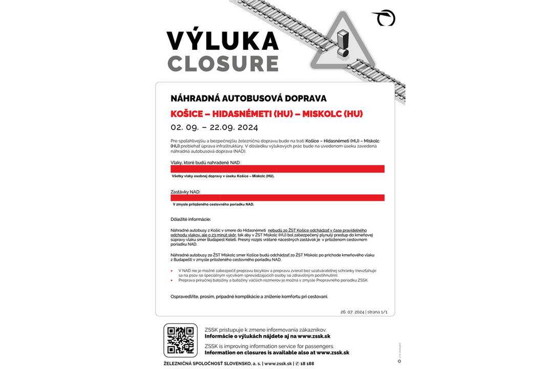 FOTO: Výluky vlakov v Košickom kraji (33. týždeň), foto 9