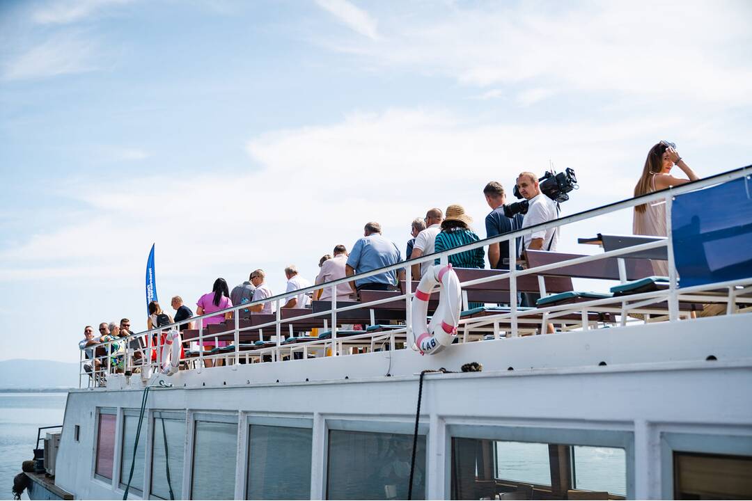 FOTO: Výletná loď Labe absolvovala prvú plavbu na Zemplínskej Šírave, foto 1