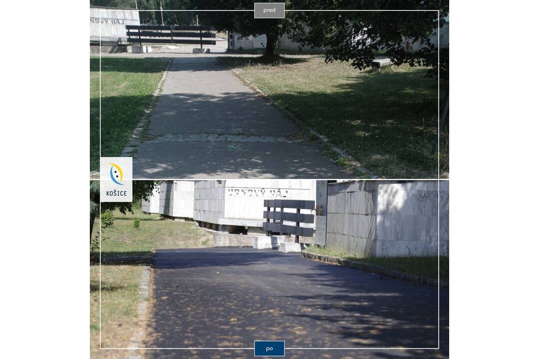 FOTO: Opravený chodník vedúci ku Krematóriu, foto 2