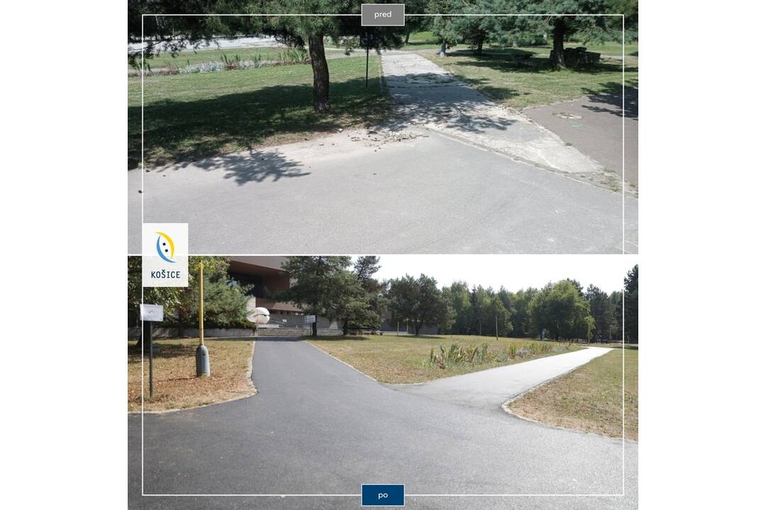 FOTO: Opravený chodník vedúci ku Krematóriu, foto 3