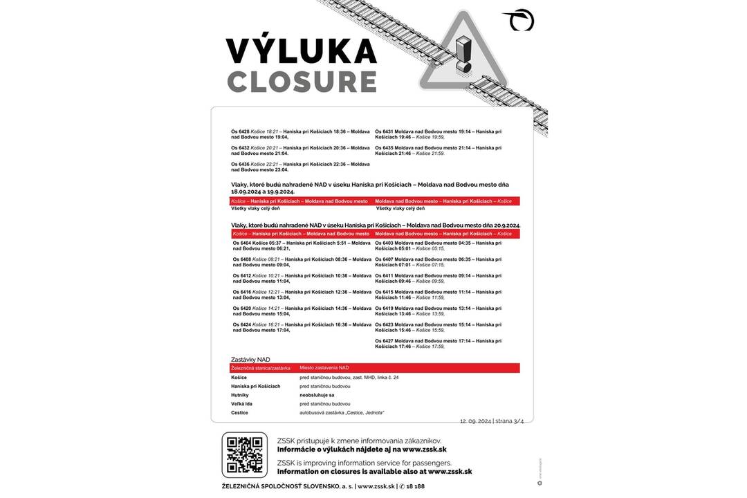 FOTO: Výluky vlakov v Košickom kraji (38. týždeň), foto 8